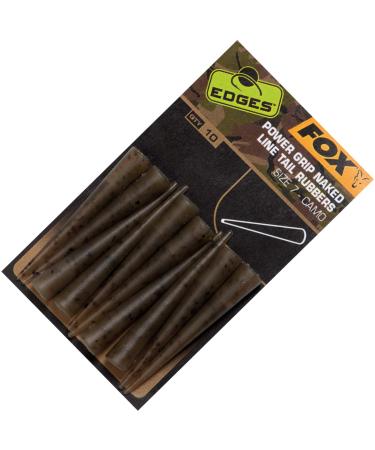 Fox Edges Camo Power Grip Naked Tail Rubbers Size 7-10 Tubes for safety clips tail rubber for carp rigs tube for lead clips