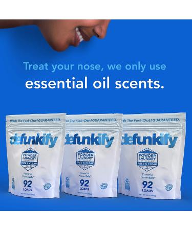 Defunkify Free & Clear Powder Laundry Detergent - EPA Safer Choice Certified - 92 Loads (55 oz) - Buy Online on GoSupps.com