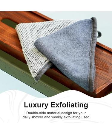 Yiclick Exfoliating Washcloth Set - 5Pcs Body Scrubber Travel Shower Cloth for Men & Women Exfoliating Towel & Loofah - Buy Online on GoSupps.com