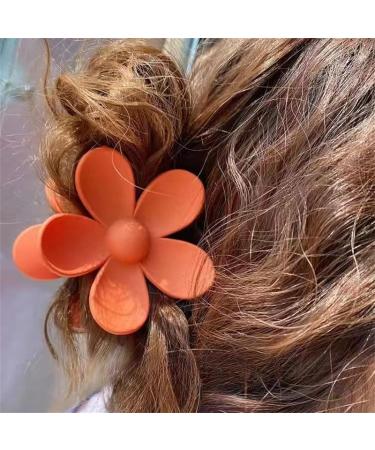 Hair clips Claw Clips 1 Pc Multi-Coloured Flower Hair Clips Simple And Premium Flower Hair Clip For Women And Girls-F(A) - Buy Online on GoSupps.com