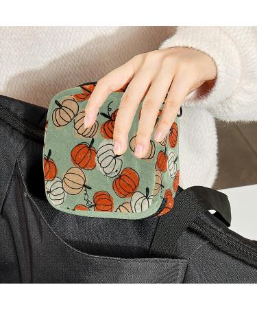 Autumn Pumpkin Menstrual Storage Bag - Portable Period Kit for Women, Teens, and Ladies - Feminine Product Pouch - Menstrual Cup and Tampon Holder - Color 6 - Buy Online on GoSupps.com