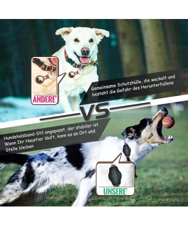 Honshoop Airtag Dog Collar Cover - Waterproof Anti-Loss Case for Apple Airtag | 2 Pack for Dogs & Cats - Buy Online on GoSupps.com