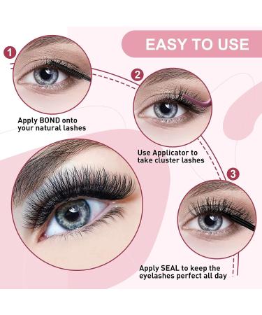 Lash Clusters Overnighter Sealer - DIY Extension for Long Lasting Wear | 5ml Black - Buy Online on GoSupps.com