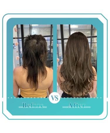 FSHINE Tape In Hair Extensions - Real Hair Balayage Dark Brown & Medium Brown 20 Pieces 35cm #2/6/3 & #2/6/2 - Buy Online on GoSupps.com