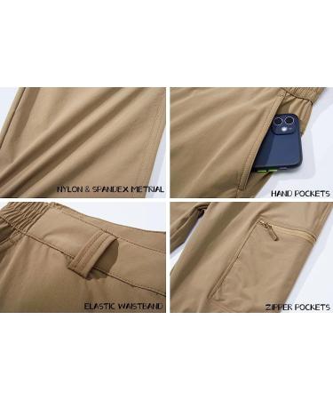 MAGCOMSEN Men's Waterproof Hiking Pants - Lightweight Quick Dry Outdoor Work Pants | 6 Pockets, Ripstop Fabric, Black, Size 38 - Buy Online on GoSupps.com