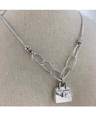 OralGos Exquisite Craftsmanship Solid Bags Pendant Necklace | Trendy Metal Choker Ornament for Fashion-Forward Individuals - Shop Internationally! - Buy Online on GoSupps.com