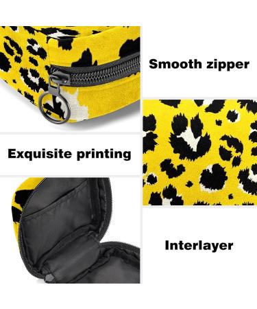 Womens Napkin Storage Pocket - Leopard Pattern | Portable Menstrual Cup & Bandages | Perfect for First Period & Female Menstruation - Buy Online on GoSupps.com