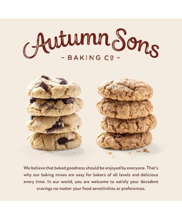 Autumn Sons Baking Co. Gluten Free Cookie Mix. Chocolate Chunk & Oatmeal Cinnamon. Vegan Plant Based Baking Mix. Free From 11 Common Allergens. 265g (Pack of 2) - Buy Online on GoSupps.com