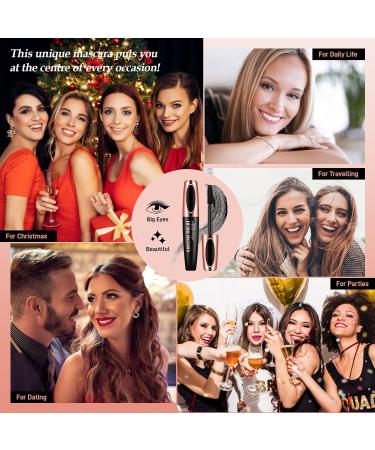 Allbesta 4D Silk Fiber Mascara | Extra Long Lash Extension & Volume | Waterproof Eye Makeup (#01) - Buy Online on GoSupps.com