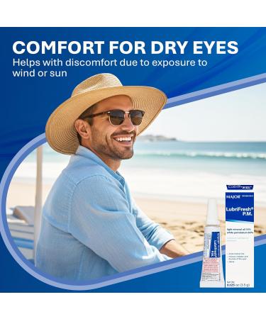 MAJOR Lubrifresh P.M. Sterile Ophthalmic Ointment - Preservative-Free Eye Care - Dry Eye Relief Lubricant - 3.5 g (1 Pack) - Buy Online on GoSupps.com
