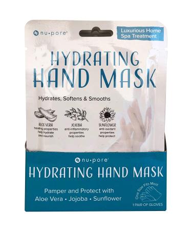 Nu-Pore Moisturizing Gloves - 24 Pack, with Jojoba Oil and Aloe Vera for Dry Hands. Repair and Soothe Extra Dry Skin. Paraben & Latex Free - Buy Online on GoSupps.com