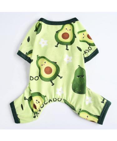 Kiwi Dog Pajamas | X-Small Avocado Onesies for Pet | Small Dog Apparel - Buy Online on GoSupps.com