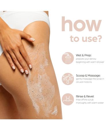 Buy Coconut Milk Body Scrub - Exfoliating & Moisturizing with Almond Oil & Saffron Stem Cells - Anti-Aging Acne & Eczema Relief - 10 oz - Buy Online on GoSupps.com