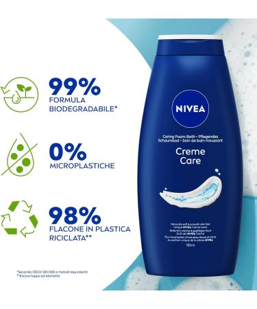  NIVEA NIVEA Creme Care Shower Gel 750ml Cleansing and Nourishing Cream Soap Shower Cream enriched with vitamins C and E and nourishing oils with the classic NIVEA Creme fragrance - Buy Online on GoSupps.com