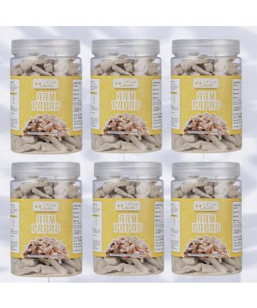 J J Crunch N Munch Aam Papad Candy Sweet & Chatpata Aam Mango Slice Khatta Meetha and Chatpata Aam papad Lachha 300g (6) - Buy Online on GoSupps.com
