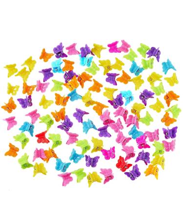 JLTPH Girls 100 Pcs Mini Butterfly Hair Clips Assorted Colors - Cute Bulk Hair Accessories for Women - Buy Online on GoSupps.com