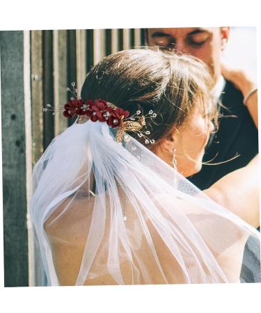 minkissy 10 Sets Bridal Headwear Pearl Wedding Hair Accessories Bridal Hair Clip Side Bridal Tiaras Rhinestone Barrettes Bridal Hair Accessories Flower Claw Clips Hair Pin Comb Bride Dress - Buy Online on GoSupps.com