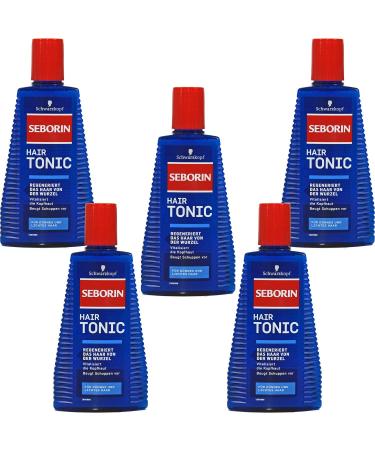 Tonique capillaire Seborin Schwarzkopf pour cheveux fins pr vient les pellicules || 5 x 300 ml || 300 ml (lot de 5)