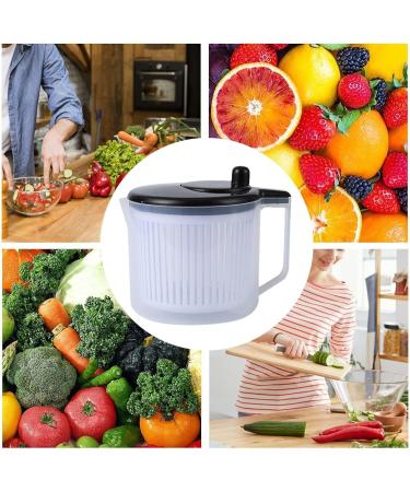 Xasbseulk Salad Spinner and Salad Dryer | 5L Salad Spinner for Fruits and Vegetables Easy to Clean Quick and Easy Drying | Salad Spinner for Vegetables and Fruits - Buy Online on GoSupps.com