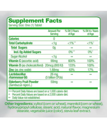 Culturelle Kids Probiotics Immune Defense - Mixed Berry 30 Chewable Tablets - Buy Online on GoSupps.com