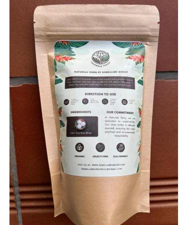 100% Pure Raw & Unrefined Shea Butter by Gemellare Group - Organic Food Grade Eco-Friendly 250g | Cruelty-Free International Shipping - Buy Online on GoSupps.com