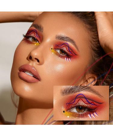 Anglicolor 6 Colors Colorful Eyeliner Matte Liquid Eyeliner Set Waterproof Long Lasting Neon Eyeliner Pen Highly Pigmented Smudge-Proof Colorful Eyeliners for Wedding and Party (6 Colors) - Buy Online on GoSupps.com