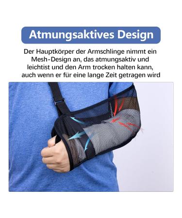 Adjustable Mesh Shoulder Loop with Foam Neck Pad - Breathable Arm Support for Injury Relief (Beige) - Unisex Right/Left - Buy Online on GoSupps.com