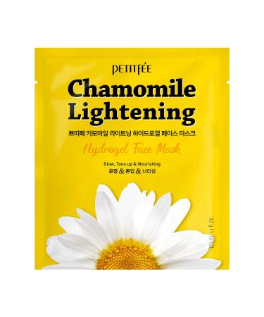 Petitfee Chamomile Lightening Hydrogel Beauty Face Mask 5 Sheets 1.12 oz (32 g) Each