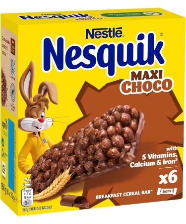 Nesquik Maxi Choco de Nestl Barre de C r ales 6 x 25 g - Buy Online on GoSupps.com