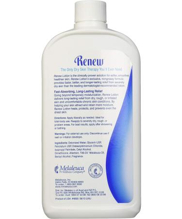 Melaleuca Renew Intensive Skin Therapy Lotion 20oz with Pump - Hydrating and Nourishing Formula - Buy Online on GoSupps.com
