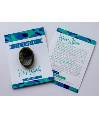 Laboradite Crystal Thumb Stone - Meditation Stress Relief Gift for Chakra Healing & Energy Balancing - Buy Online on GoSupps.com