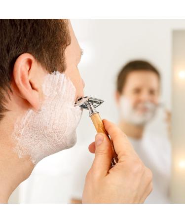 Waldwind Olive Wood Razor Plane | Eco-Friendly Zero Waste Wet Razor | Includes 10 Blades & E-Book | Sustainable Closed Comb for Men & Women - Buy Online on GoSupps.com