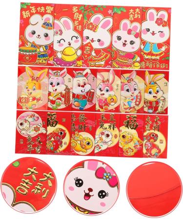ABOOFAN 162 Pcs Cartoon Red Envelope New Year Red Packet Traditional Style Red Envelopes Year of The Rabbit Red Envelopes China Red Envelope 2023 Year Red Envelopes Paper Piggy Bank Child - Buy Online on GoSupps.com