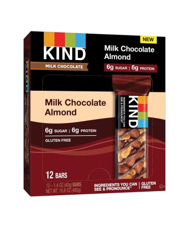 KIND Bars Milk Chocolate  Almond 12 Bars 1.4 oz (40 g) Each