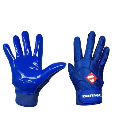 BARNETT FKG-03 Blue High Level Linebacker Football Gloves LB RB TE