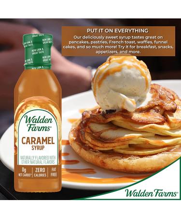 Walden Farms Sugar-Free Caramel Syrup 0g Net Carbs, Calories, Fat, Gluten | Kosher Certified | 12oz Bottles (Pack of 2) - Buy Online on GoSupps.com