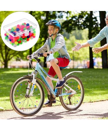Gejoy 216 Pieces Bicycle Spoke Beads - Assorted Color Plastic Clip Beads for Wheel Decoration | Includes Storage Box - Buy Online on GoSupps.com