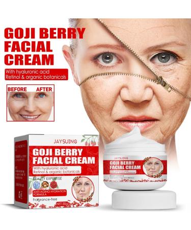 Facial Cream Firming Face Cream Health Goji Berry Fragrance Hydrate and Soothe the Skin Make the Skin Soft Tender Diluting Nasolabial Folds Tightening Contours Lifting and Firming Facial Skin - Buy Online on GoSupps.com