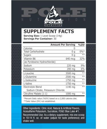 BCAA Stroke - 30 Servings 420g Icy Blue Raspberry - Best International Shipping - Buy Online on GoSupps.com