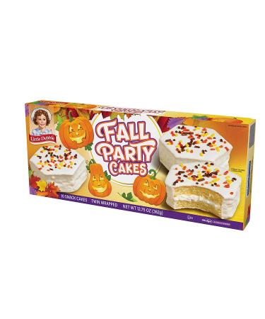 Little Debbie Fall Party Cakes Vanilla - 10 Twin Wrapped Cakes (12.77 oz) - Buy Online on GoSupps.com
