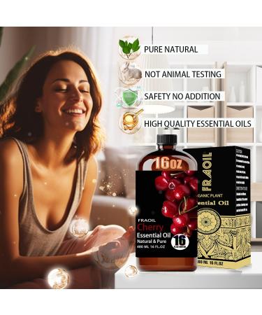Cherry Essential Oil 16 Fl Oz and Coconut Essential Oil 4 Fl Oz for Diffuser Humidifier Yoga Cleaning DIY Candle Soap Making Perfume Gift for Essential Oils - Buy Online on GoSupps.com