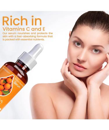 Sierra Naturals Vitamin C Serum for Face - Anti-Aging Oil with Hyaluronic Acid Retinol & Vitamin E - 1oz Pure Facial Serum to Reduce Wrinkles & Lift Skin - Buy Online on GoSupps.com