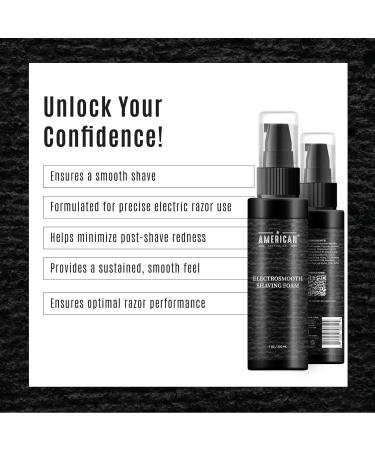 Electrosmooth Shaving Foam 7 Oz - Premium USA Quality Non-GMO Cruelty-Free Long-Lasting Results - International Shipping Available - Buy Online on GoSupps.com