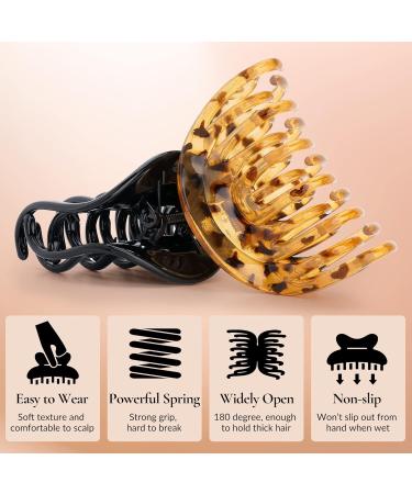 Rainspire Strong Hold Hair Claw Clips - Comfortable Non-Slip Hair Accessories (2 Count) - Buy Online on GoSupps.com