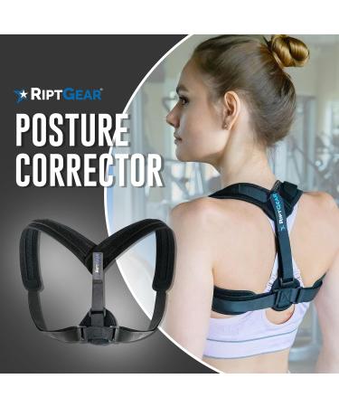 RiptGear Posture Corrector - Adjustable Back Brace for Women and Men with Shoulder Support - Buy Online on GoSupps.com