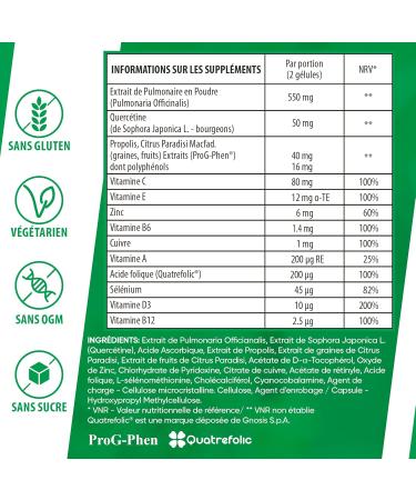 Herboxa Lung Herb Packs - 4 Pieces | Folic Acid Vitamin C & Quercetin - 60 Capsules for Fatigue Relief - Buy Online on GoSupps.com