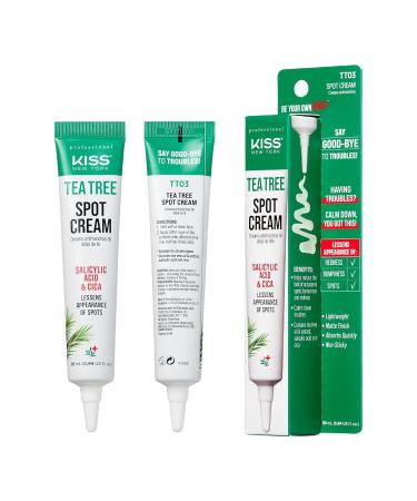 KISS New York Tea Tree Spot Cream - Lightweight Korean Skincare for Blemishes | International Shipping - Buy Online on GoSupps.com