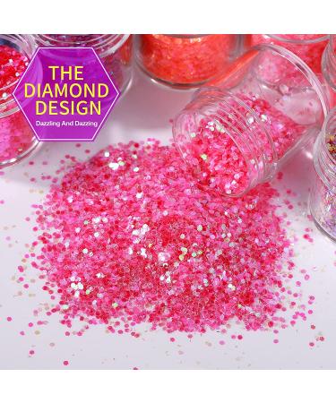 YGDZ Chunky Glitter: 13 Colors Holographic Rainbow Sequins for Nail, Body, Face, Hair, Eyes - Festival Makeup Glitter - Buy Online on GoSupps.com