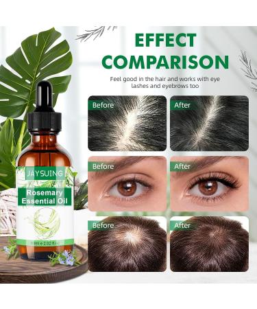 100% Natural Rosemary Oil for Hair Growth | 60ml Organic Rosemary Oil for Scalp Aromatherapy & Massage - Buy Online on GoSupps.com
