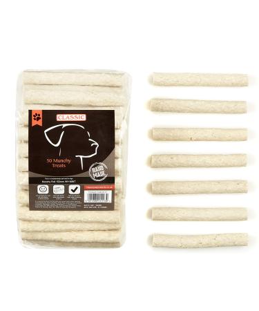 Classic for Dogs Thick Munchy Roll White/Mint 150 x 18-20 mm Pack of 50